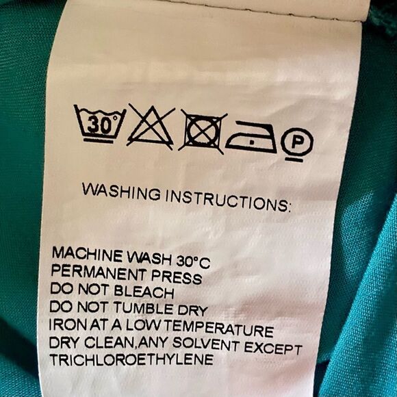 FARM Rio Ruffled Botanical Maxi Dress Contrasting Leaf Print Teal Pink Size LP - Picture 13 of 13